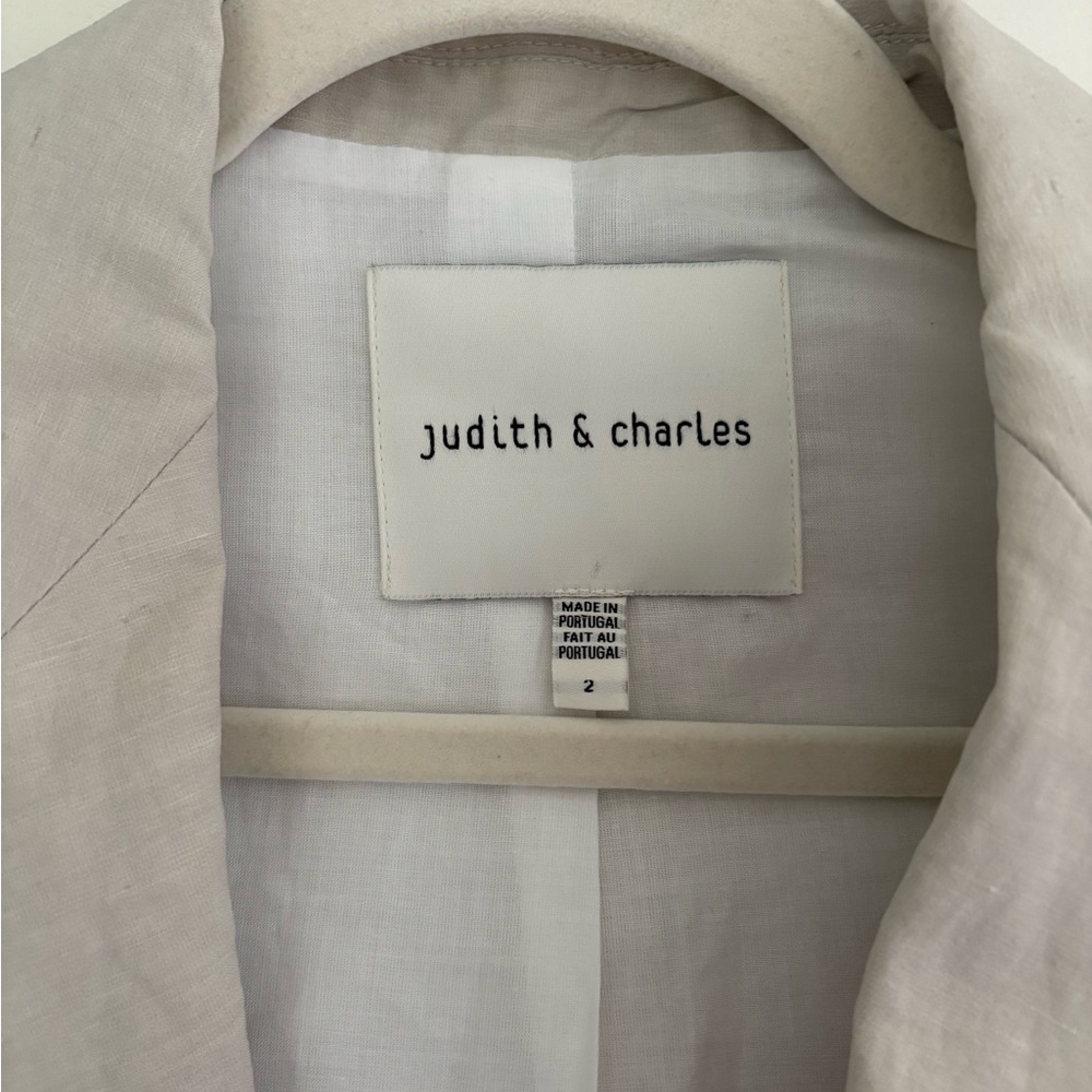 Judith & Charles Ambroise Vest in Linen Twill Sz 2 - Picture 8 of 9